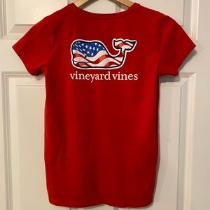 Vineyard Vines red whale t-shirt